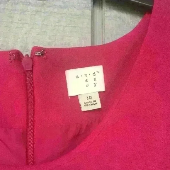A N D New Day NWT Magenta Dress 👗 Size 10 - Picture 2 of 8